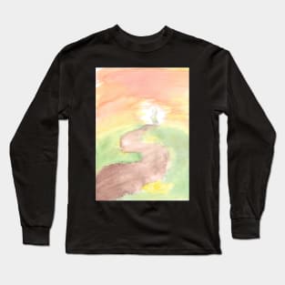 Asriel Dreemurr Through The Barrier Watercolor Art Print Long Sleeve T-Shirt